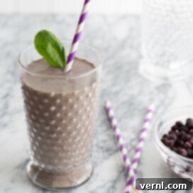 smoothie σοκολάτα μύρτιλο