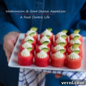 Ορεκτικό καρπούζι και κατσικίσιο τυρί | AFoodCentricLife.com