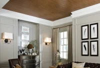 Transforming an Unsightly Ceiling with Wood-Look Planks