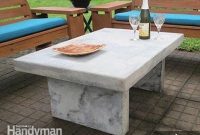 Craft a Concrete Outdoor Table with Quikrete Mix