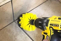 Power Clean Your Bathroom Using a Drill Brush