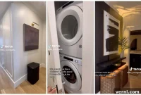 Woman Crafts the Cleverest Hidden Laundry Room