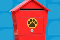 The Curious Paw Print on the Mailbox