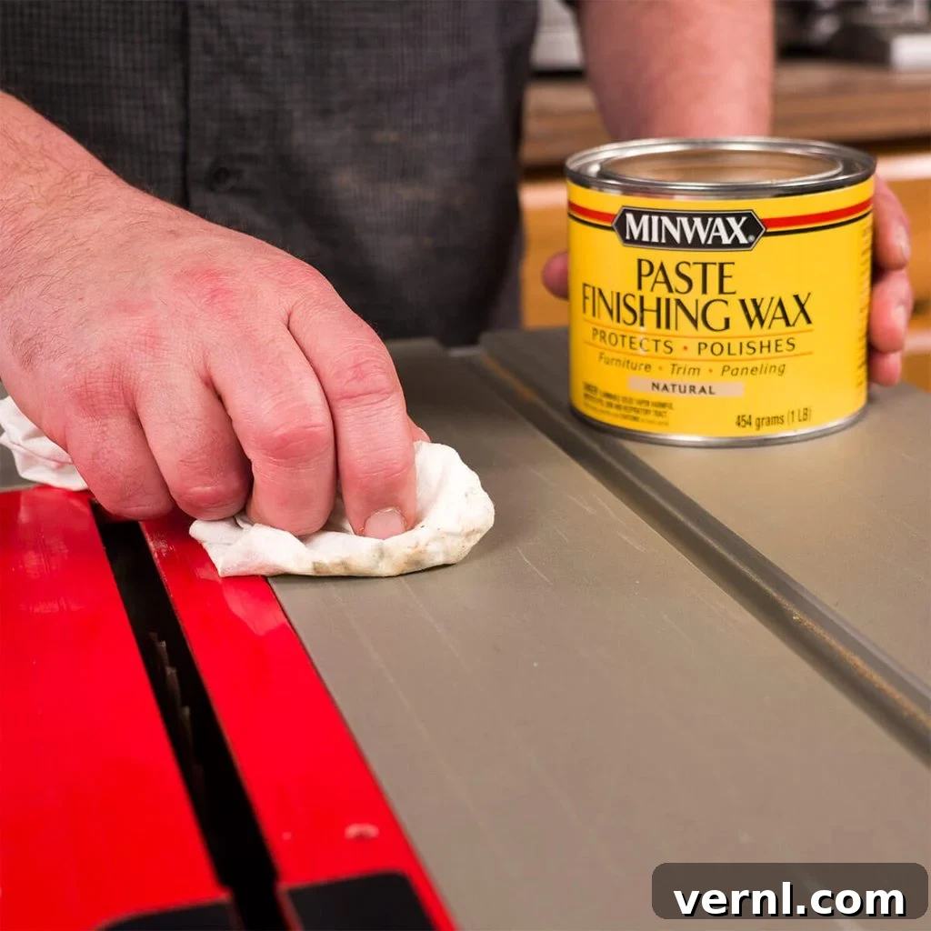 Achieve Silky Smooth Cuts: Table Saw Lubrication with Paste Wax 2 paste wax for table saw