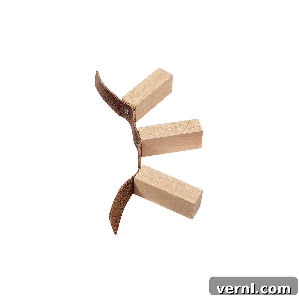 Kontraplak Saklamanın En Pratik İpucu 3 Step-by-step assembly of plywood spacers with wood blocks and leather straps
