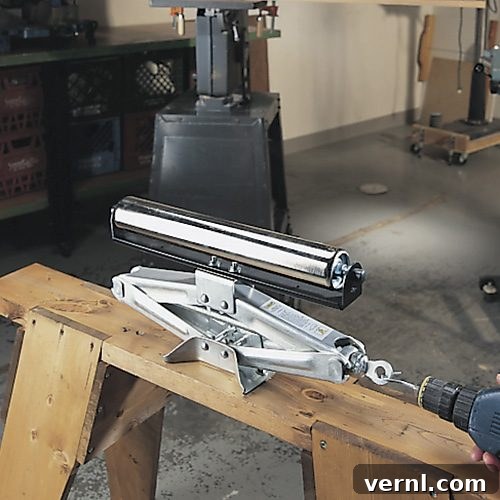 High-Lift Outfeed Roller 3 lifting outfeed roller jack