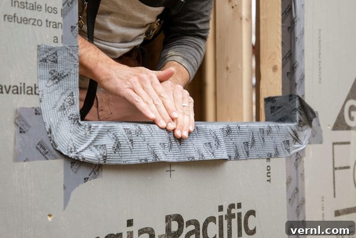 Flashing Explained: Common Types and How They Function 6 Hands can be seen installing drip cap flashing on window edge