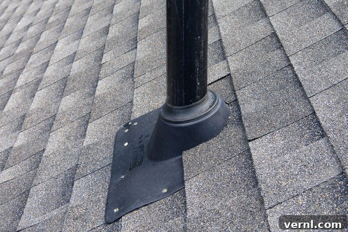 Flashing Explained: Common Types and How They Function 9 boot flashing on a vent on the roof