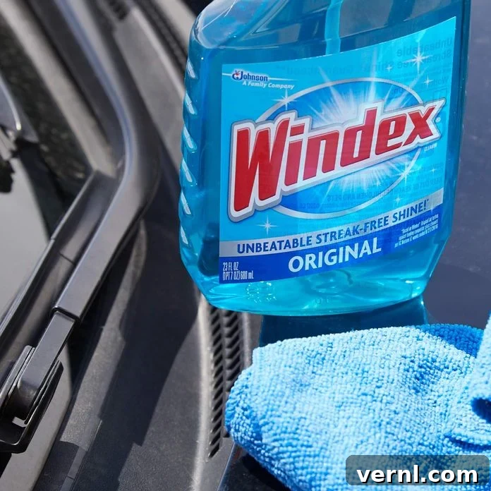 HH wiper blades clean windshield wipers with windex