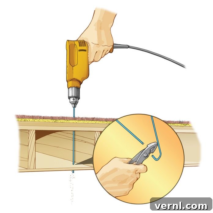 Making Your Own Guide Hole Drill Bit 2 DIY Wire Hanger Drill Bit for Cavity Drilling