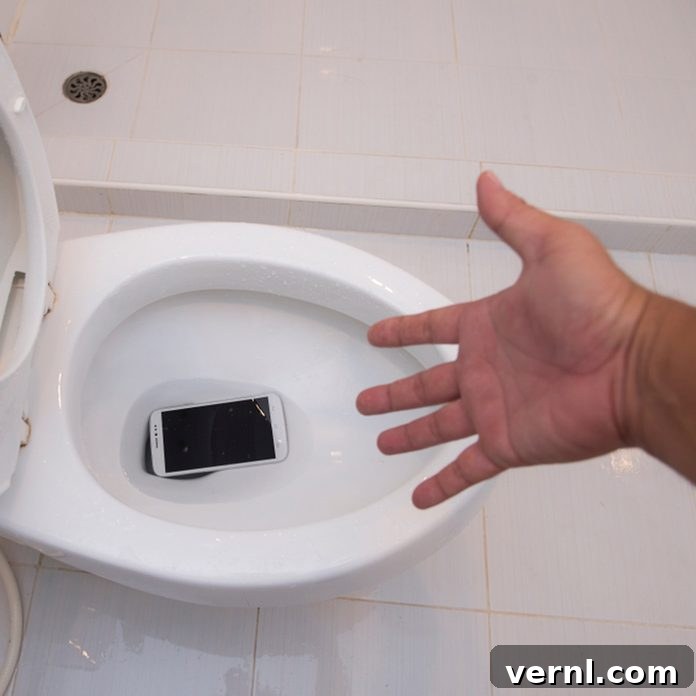 Act Fast: What to Do When Your Phone Takes a Swim 2 toilet phone