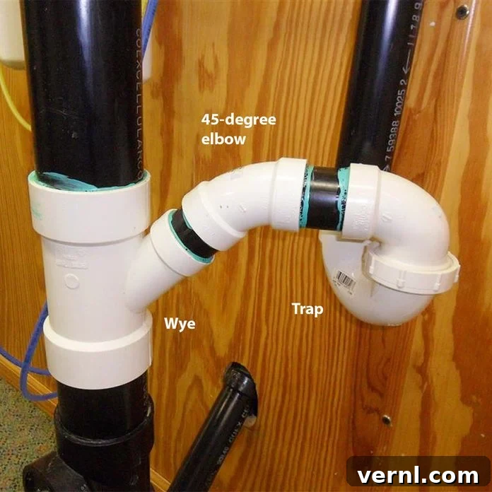 Avoid This Critical Vertical Drain Trap Plumbing Blunder 2 bad trap connection to vertical drain