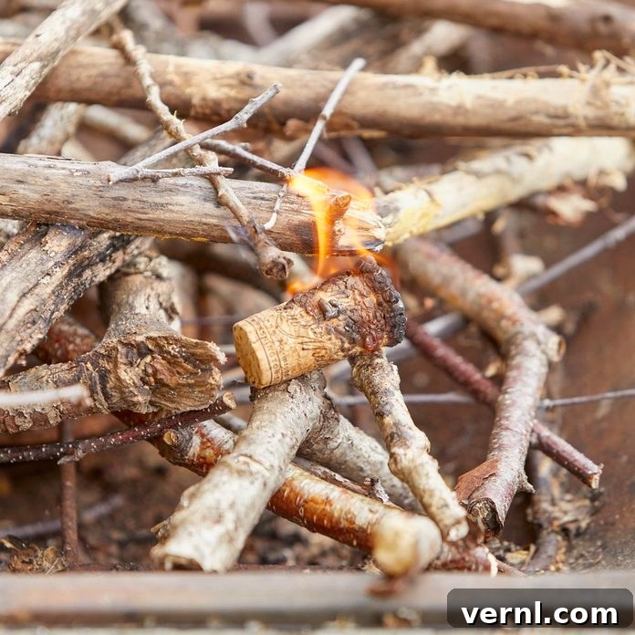 Upcycling Wine Corks for Fire Starters 3 HH Handy Hint Wine Cork Fire starter