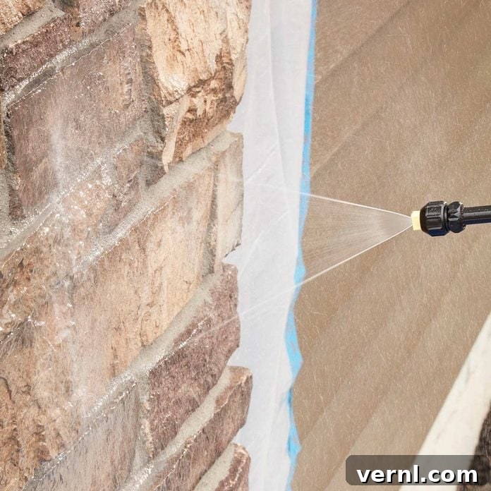 Effortless Exterior Stone Care: Protecting Your Investment 3 protect spray stone work in two steps