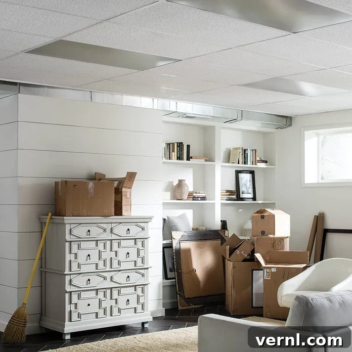 Transforming an Unsightly Ceiling with Wood-Look Planks 4 Armstrong WoodHaven old