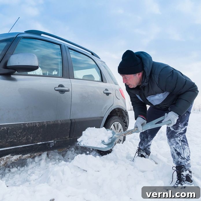 shovel-snow-stuck-car-winter-storm