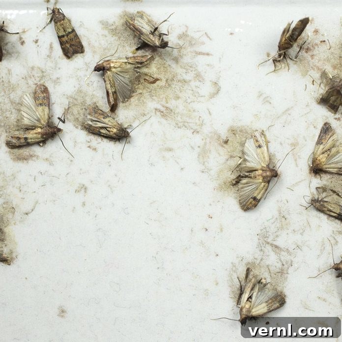 Meal moths often known as pantry moths