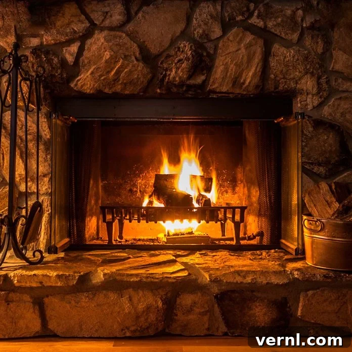 Protect Your Home From Winter Chimney Fires 2 fire in fireplace