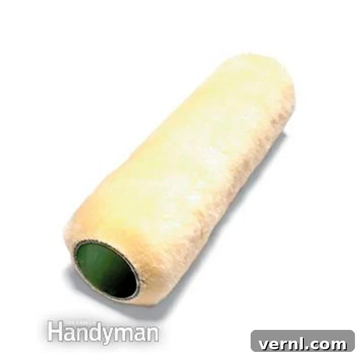 Condition Your New Roller for a Lint-Free Finish 2 paint roller cover