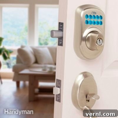 Keyless Entry System on a Door