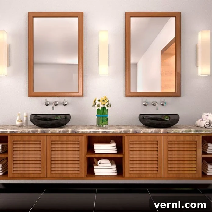 Why the Lack of a Jack and Jill Bathroom Stops Homebuyers Cold 2 Modern Jack and Jill Bathroom Design with Dual Vanities and Tiled Shower