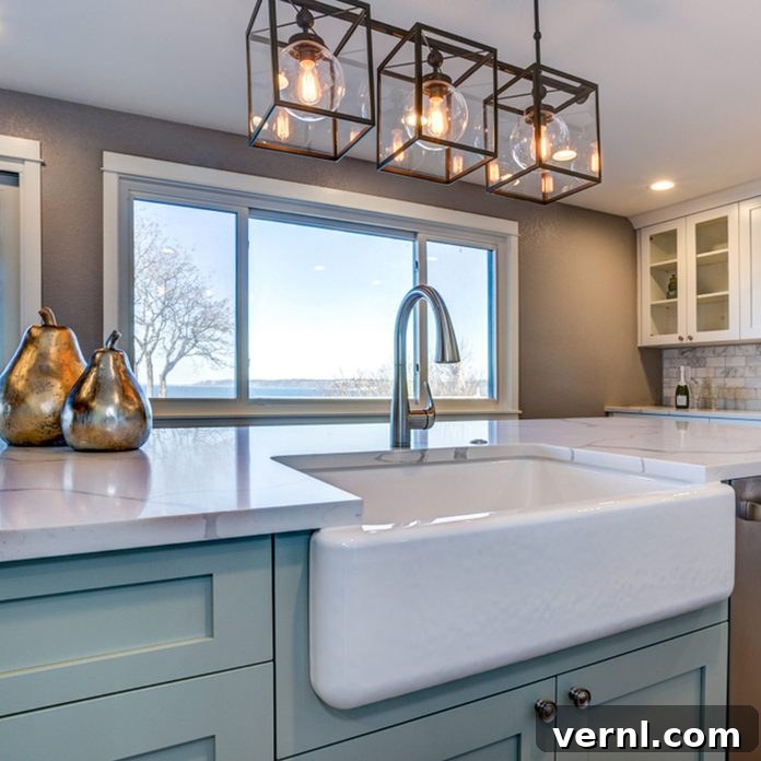 Ditching the White Farmhouse Sink: A Practical Guide 2 Farmhouse Sink in a Modern Kitchen
