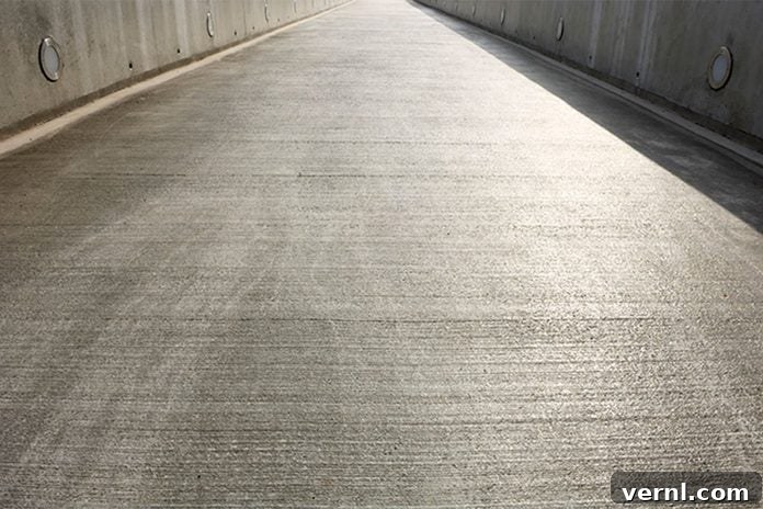 5 Essential Strategies for Concrete Care 2 Concrete patio protected with sealant and regular cleaning