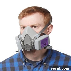 reusable cartridge filter respirator mask