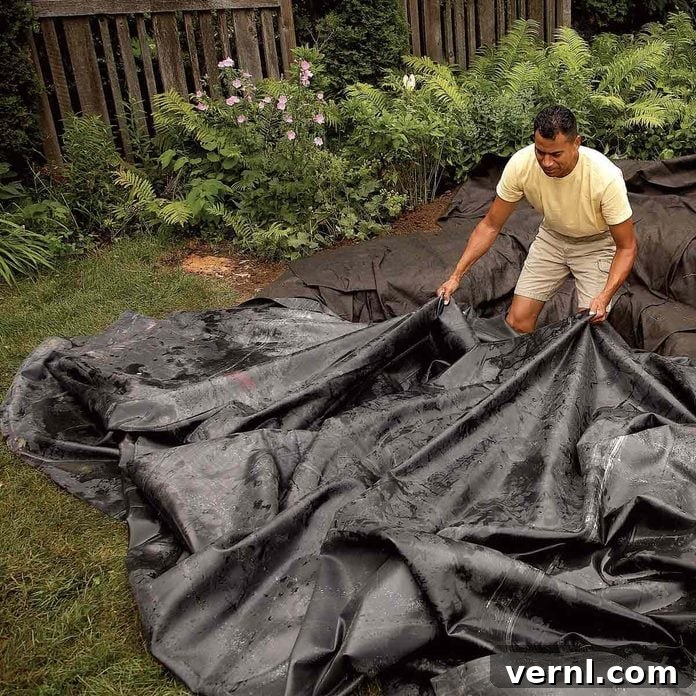 Your Guide to Effortless Backyard Ponds 3 backyard fish pond liner