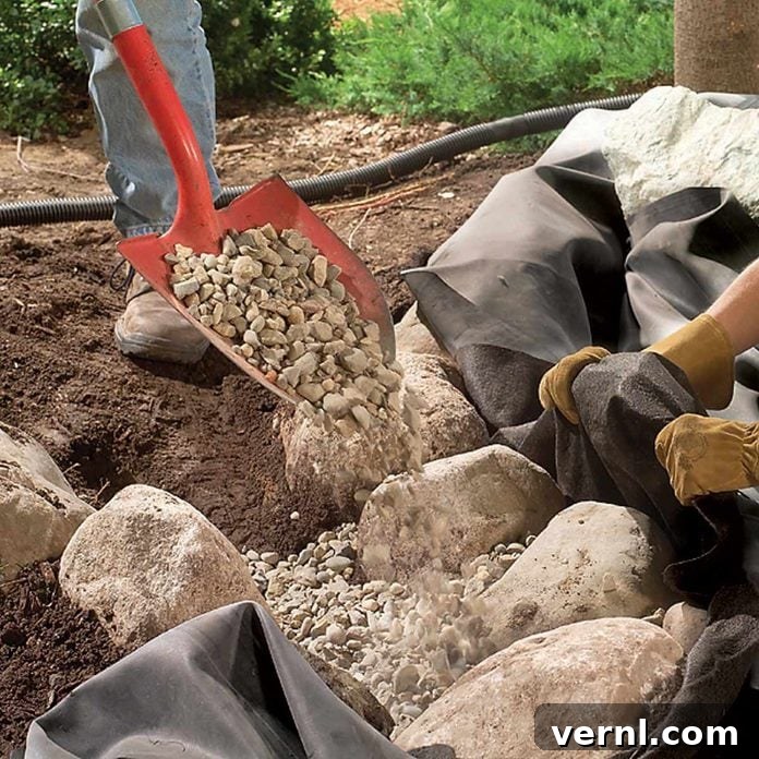 Your Guide to Effortless Backyard Ponds 4 backyard fish pond gravel