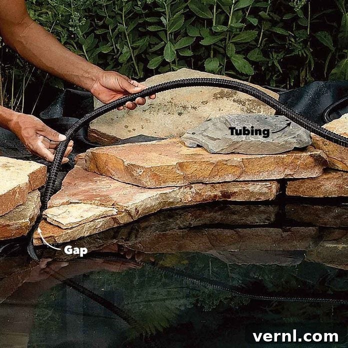 Your Guide to Effortless Backyard Ponds 6 backyard fish pond plumbing tube