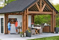 Outdoor Kitchen Canopy with Storage