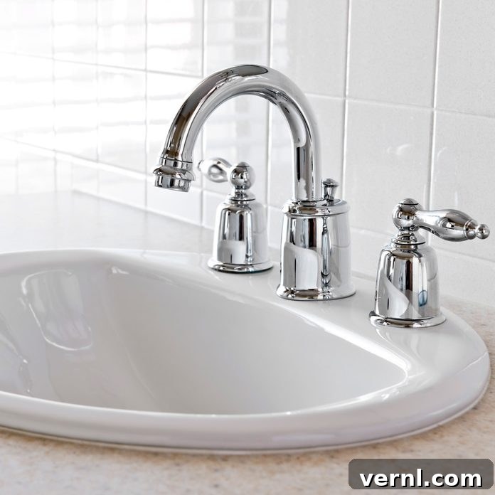 how to clean rust from chrome bathroom fittings