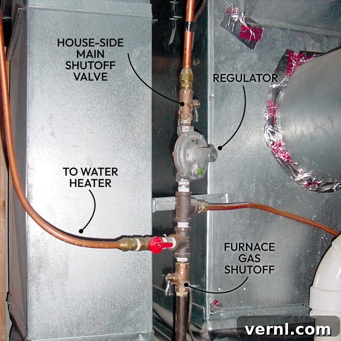 How To Locate Your Gas Shutoff Valve And Water Shutoff Valve Callouts 4