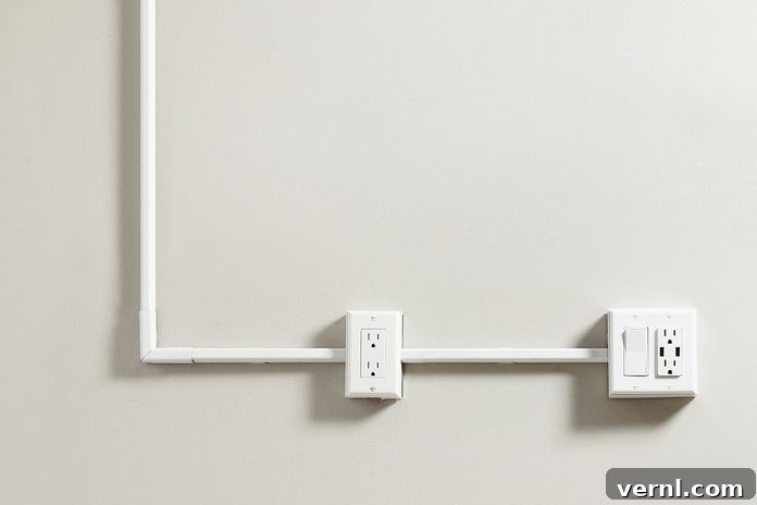 Surface-mounted raceway for adding garage outlets easily
