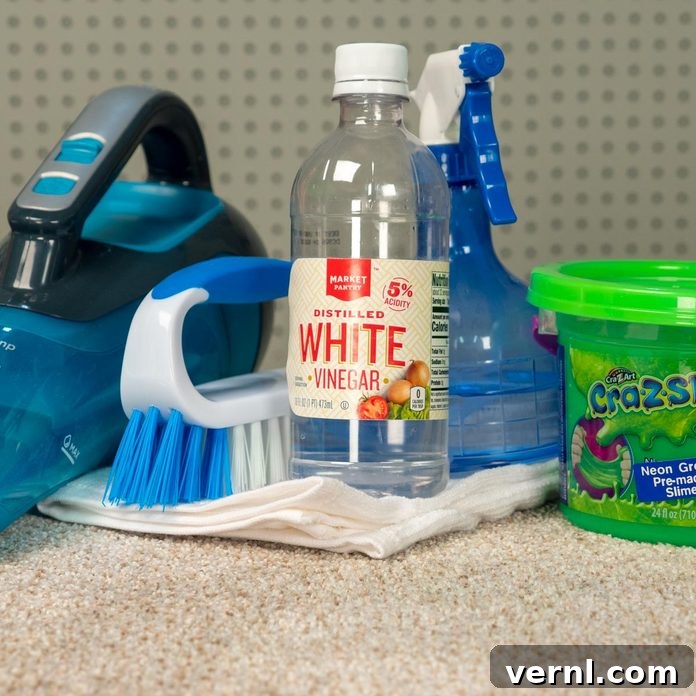 How to get slime out of carpet