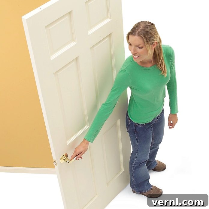 right hand swinging door