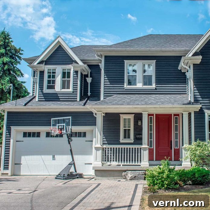 Match or Make a Statement Your Garage Door Color Guide 3 residential garage door complementing home architecture