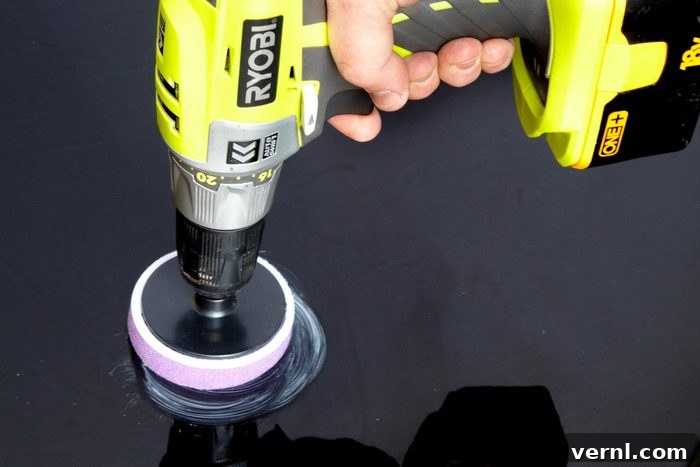 Scratch Free Shine Your Ultimate Guide to Car Paint Correction 3 using a drill to polish a car