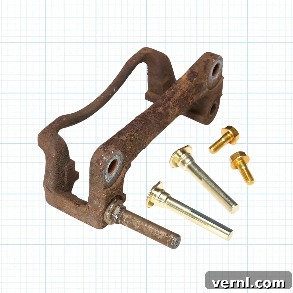 Master Your Brake Calipers Know the Warning Signs 7 Brake caliper pins on FHM ocean screen grid background