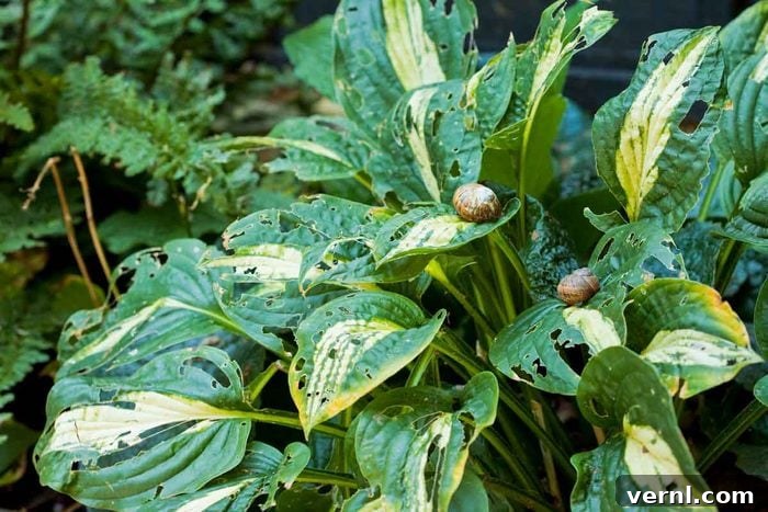 The Sprawling Hosta: Understanding and Controlling Its Growth 2 Snails And Slugs On Hostas
