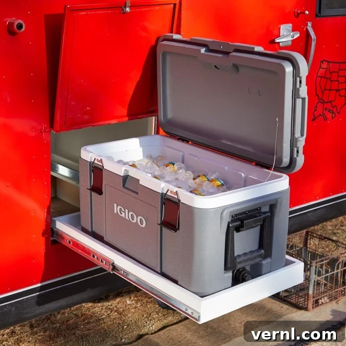 The Camper's Grand Comeback: From Junk to Jewel 11 camper roll out cooler