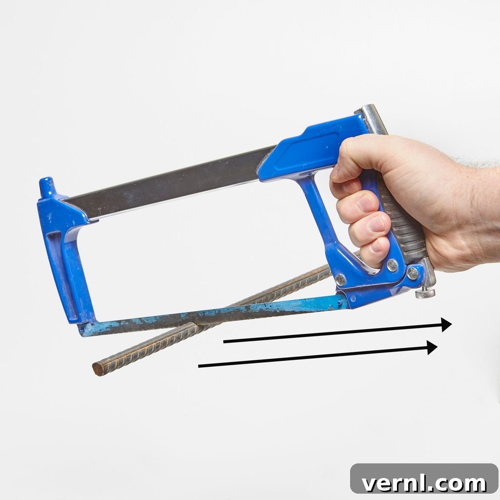 Hacksaw tip Hacksaw tip for cutting through rebar | Construction Pro Tips