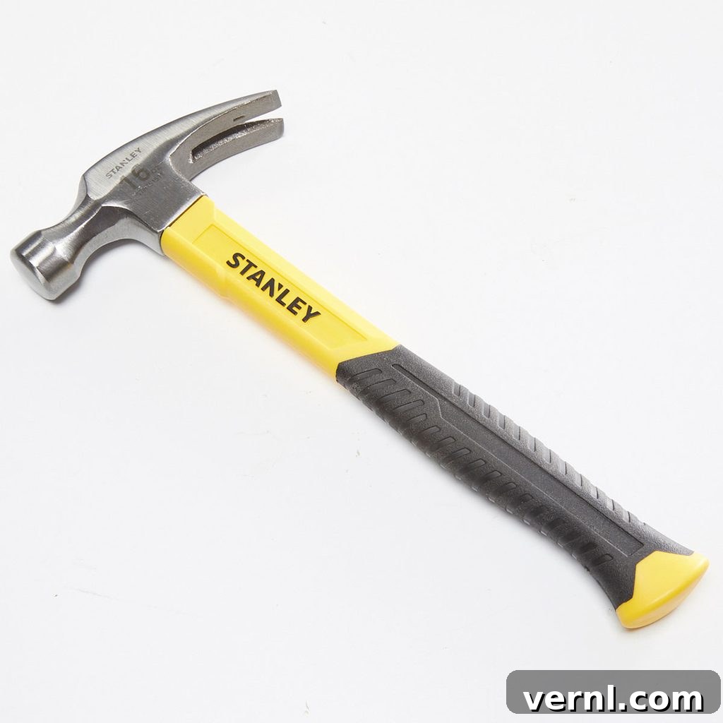 A hammer with a fiberglass handle | Construction Pro Tips