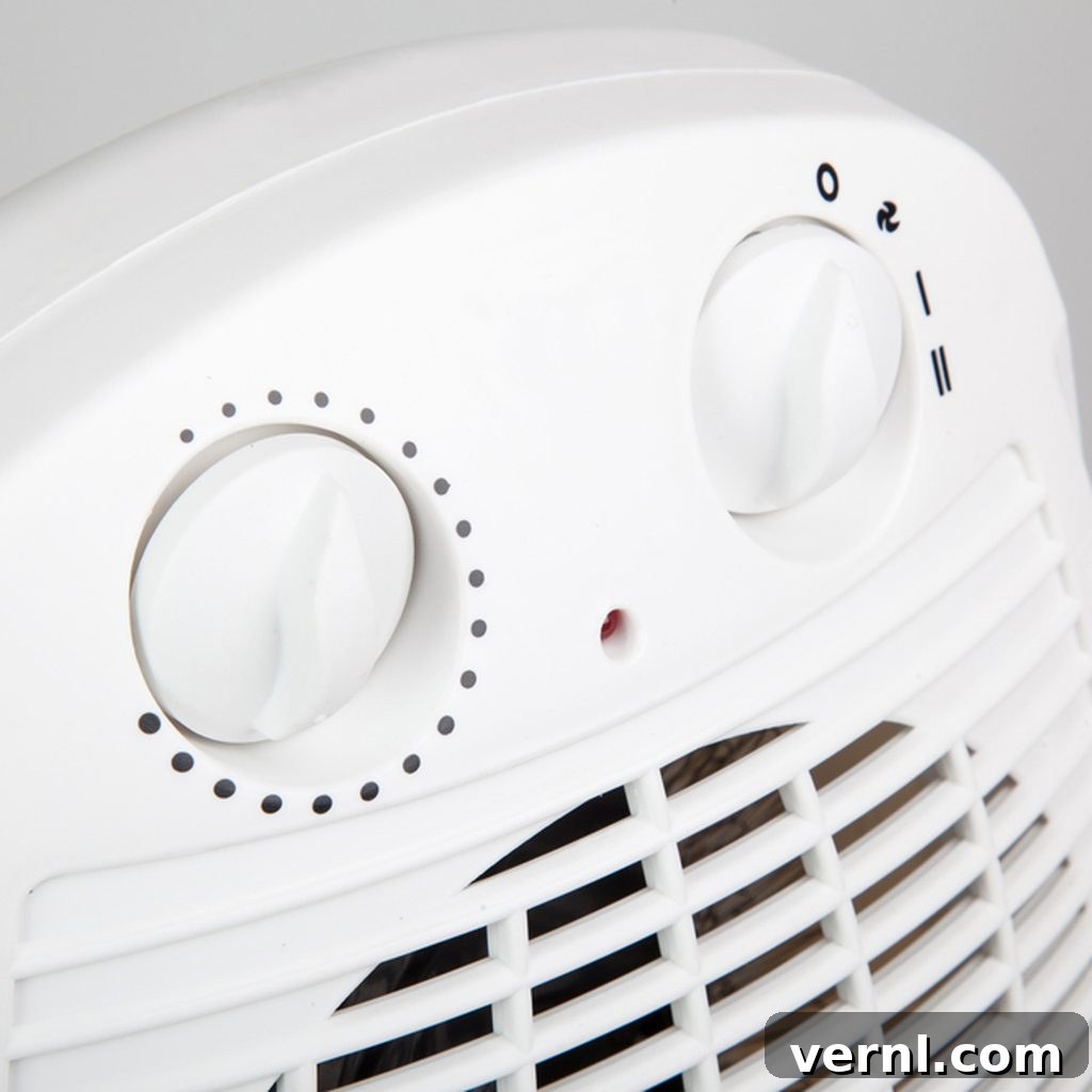 Electric Space Heater for Room Heating