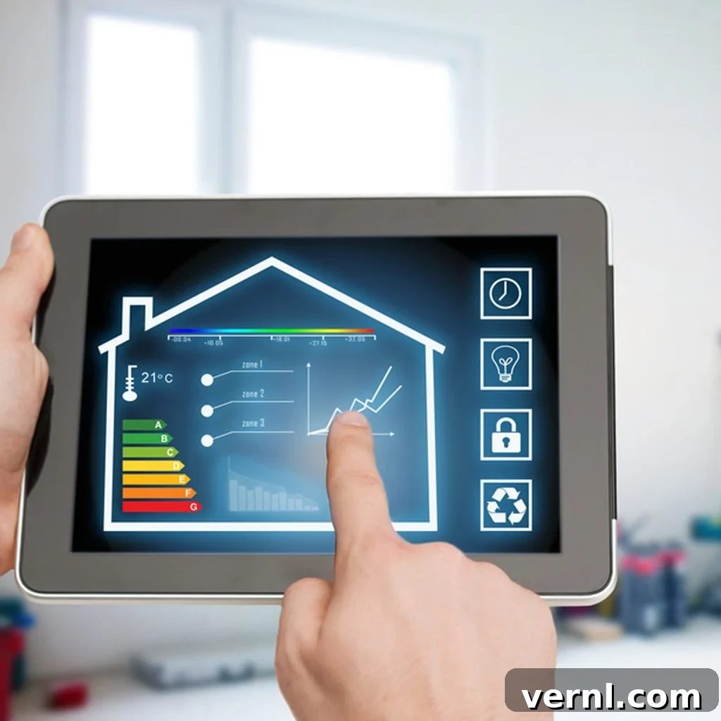 Smart thermostat with app-based scheduling for heating and cooling