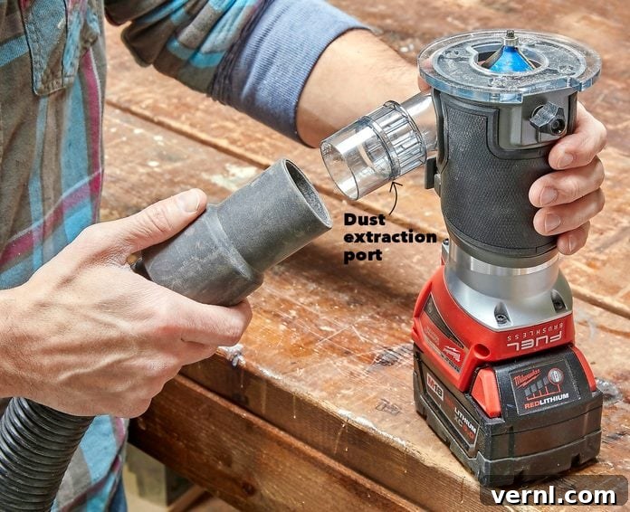 Best Cordless Routers: Freedom and Power at Your Fingertips 3 Dust Control