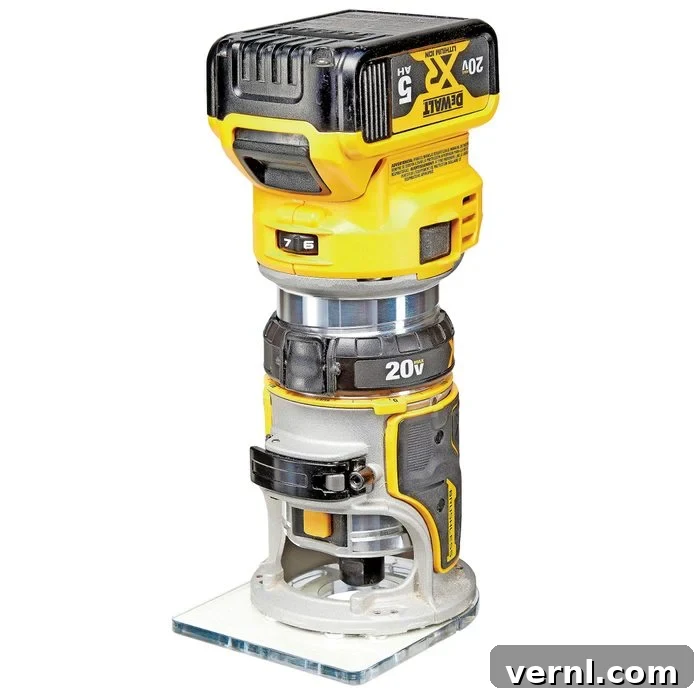 Best Cordless Routers: Freedom and Power at Your Fingertips 9 DEWALT (dcw600b)