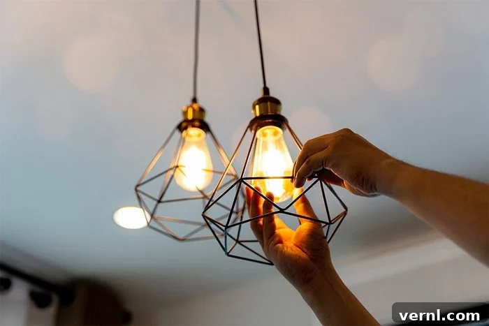New Home, New You: Your First Year Homeownership Blueprint 2 Upgrade Lighting And Fixtures Gettyimages 1472464806