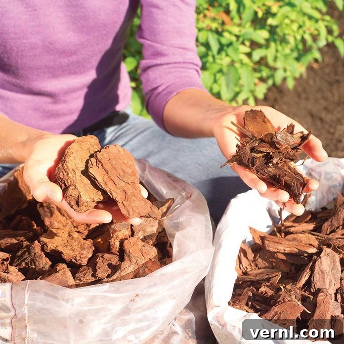 Bark Mulch for Garden Beds